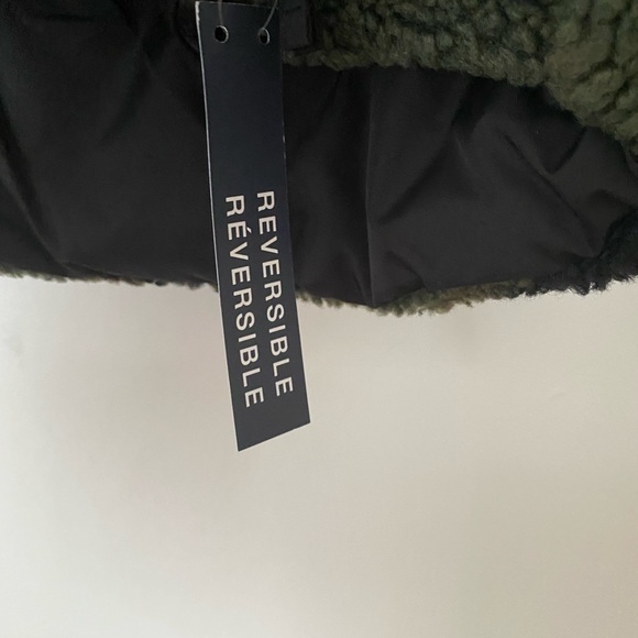 Gap Reversible Sherpa Half Zip hoodie size 12 - Picture 7 of 8